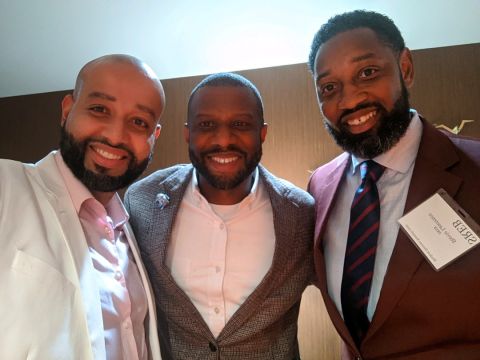 Michael DeJesus (left), Ivory Toldson (middle), Stevie L. Lawrence